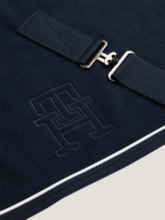 Coperta in pile blu Oxford Tommy Hilfiger Equestrian