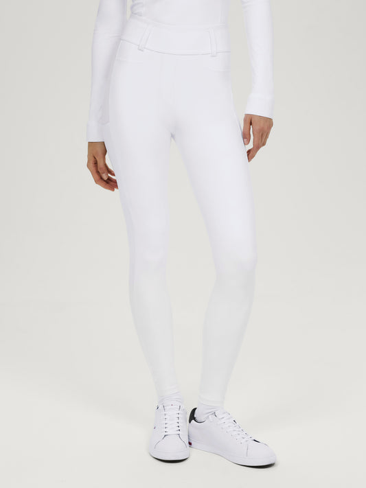 Pantaloni Hybrid knee grip white Highland - Tommy Equestrian