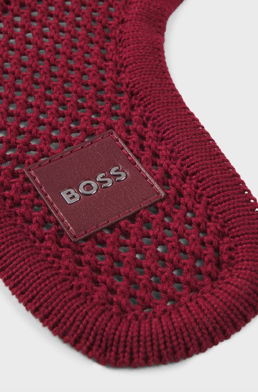 Cuffietta per cavallo rosso scuro Boss Equestrian