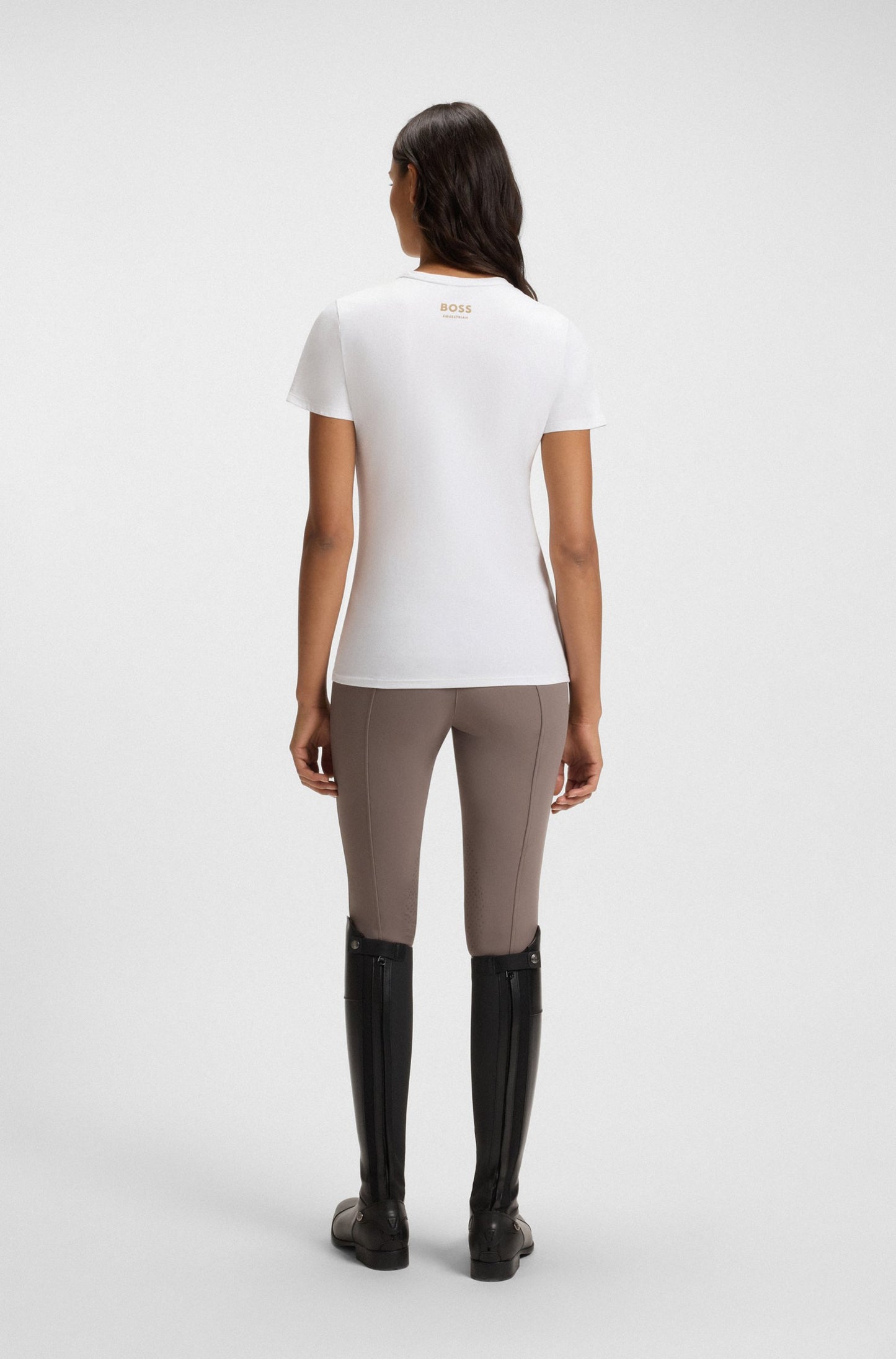 T-shirt equestre con monogramma double B - Boss Equestrian