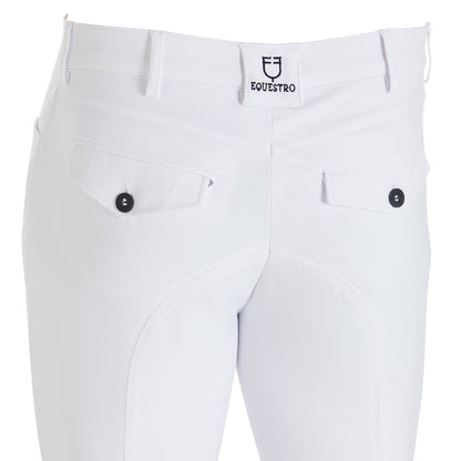 Pantaloni equitazione uomo slim-fit con grip Equestro