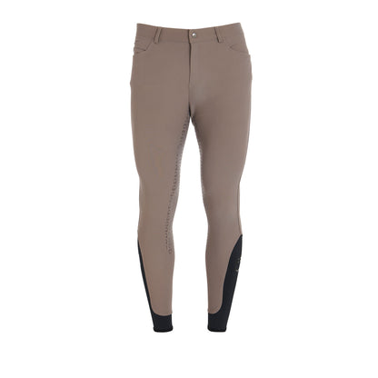 Pantaloni equitazione uomo slim-fit con fullgrip Equestro