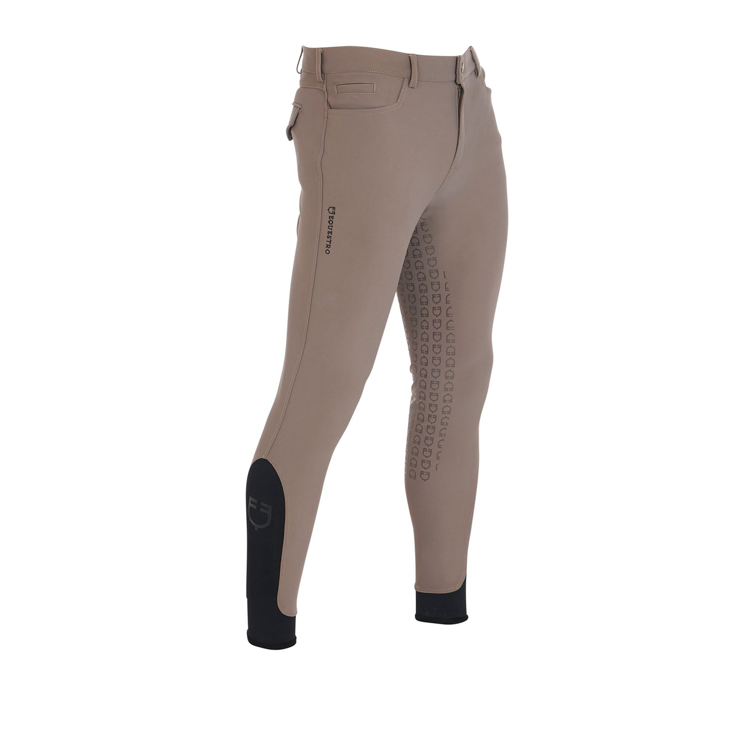 Pantaloni equitazione uomo slim-fit con fullgrip Equestro