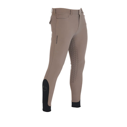 Pantaloni equitazione uomo slim-fit con fullgrip Equestro