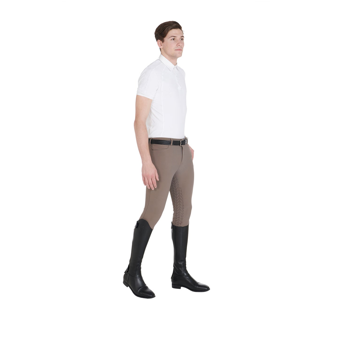 Pantaloni equitazione uomo slim-fit con fullgrip Equestro