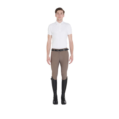 Pantaloni equitazione uomo slim-fit con fullgrip Equestro