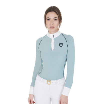 Polo donna Equestro con inserti in mesh