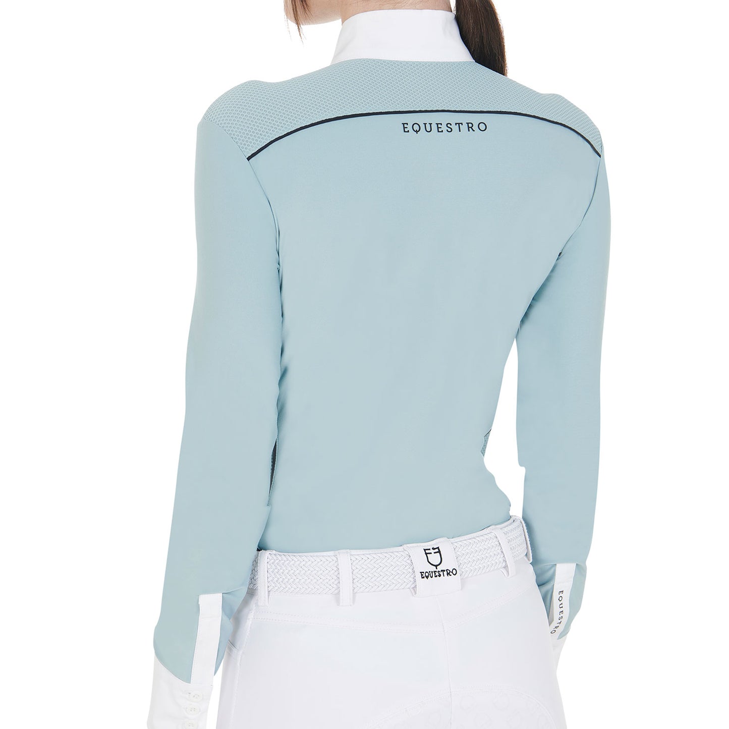 Polo donna Equestro con inserti in mesh