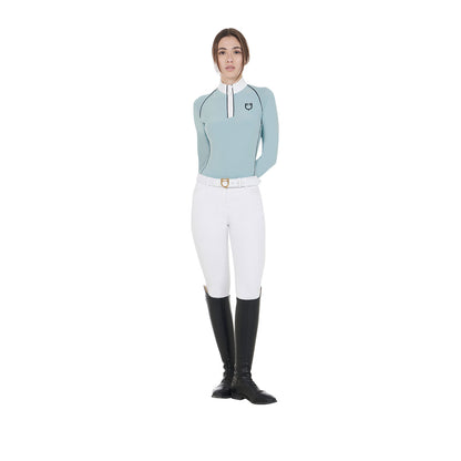 Polo donna Equestro con inserti in mesh