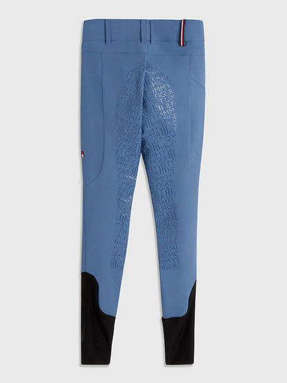 Pantalone equitazione Tommy Equestrian donna pro full grip blue coast