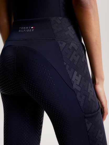 Leggings Orlando da equitazione con monogramma Tommy Equestrian