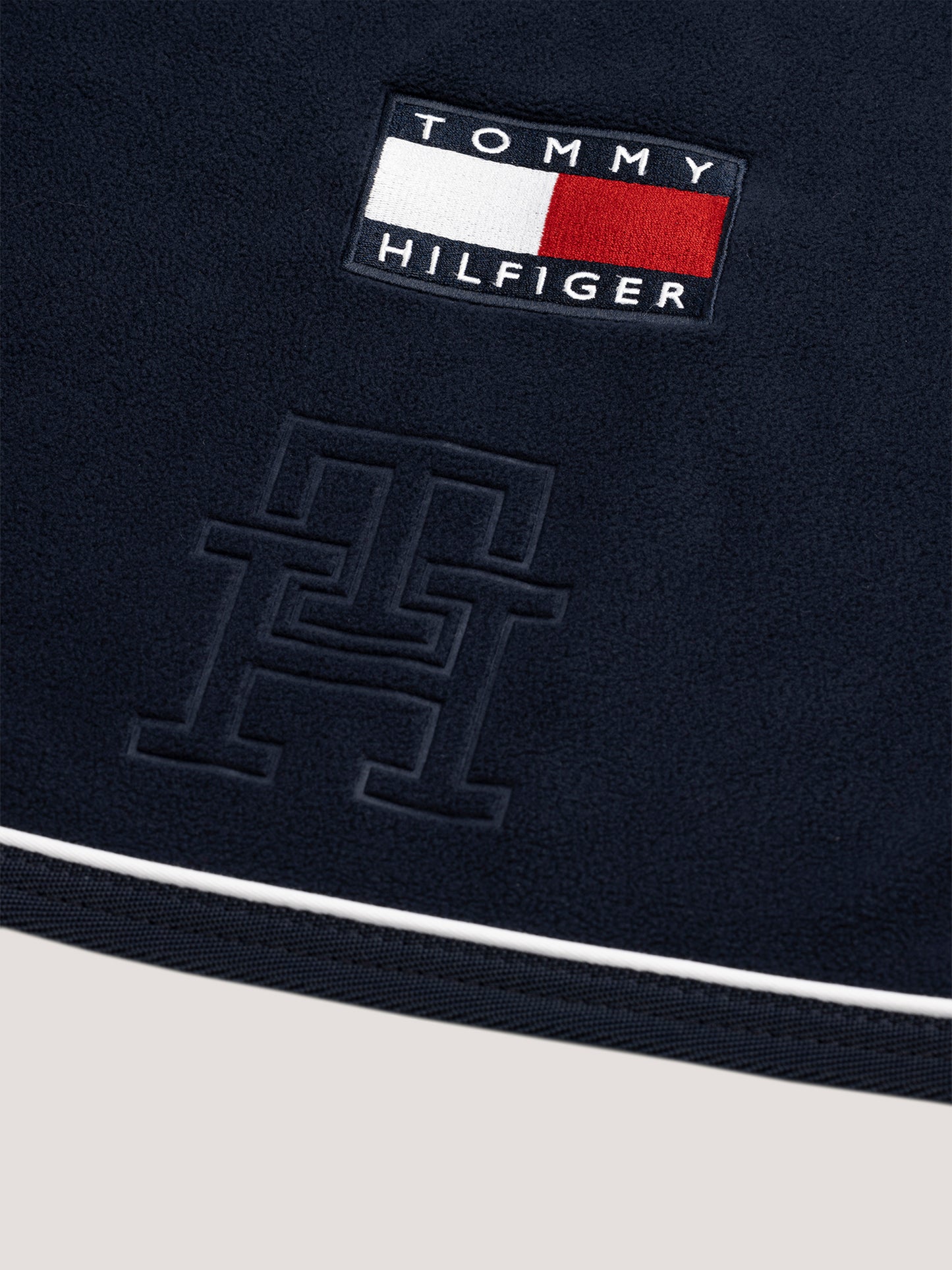 Coperta in pile blu Oxford Tommy Hilfiger Equestrian