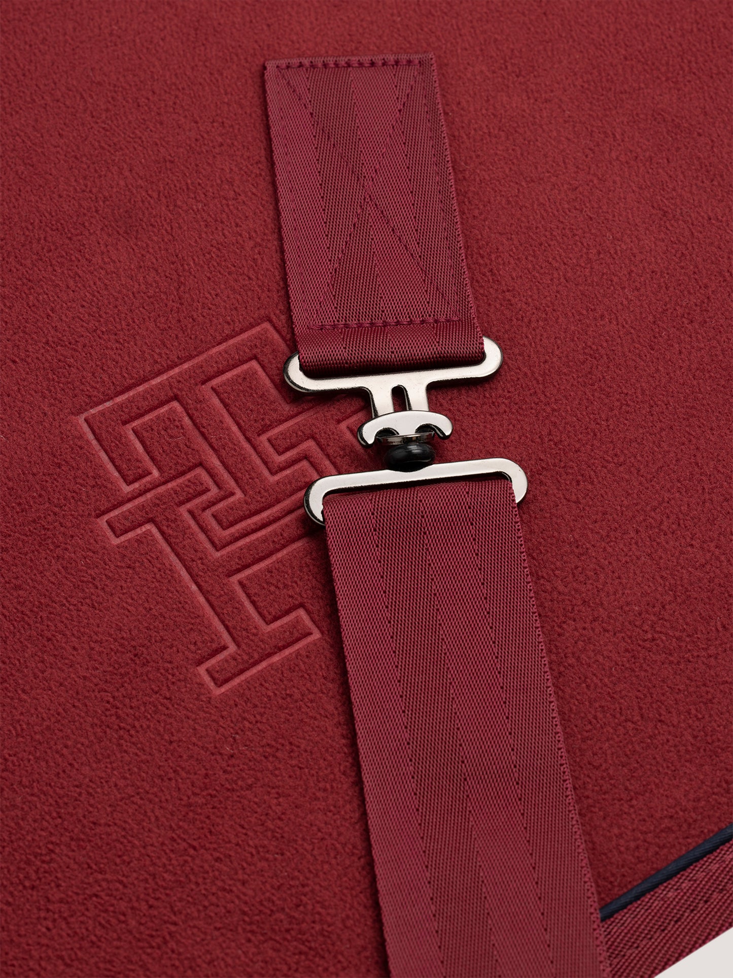 Coperta in pile rossa Oxford Tommy Hilfiger Equestrian