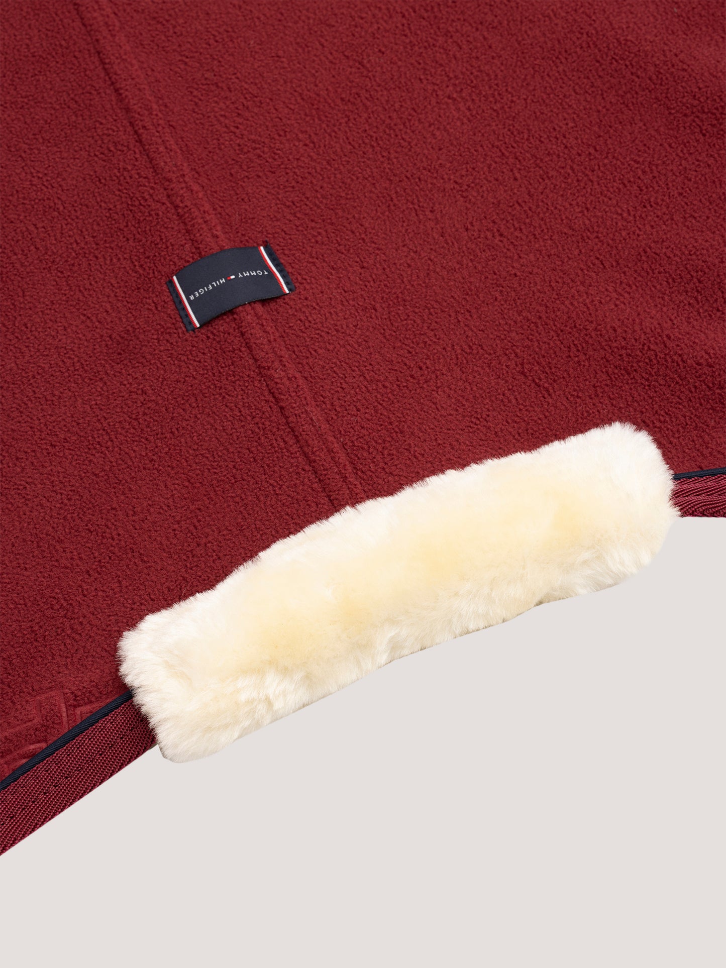 Coperta in pile rossa Oxford Tommy Hilfiger Equestrian