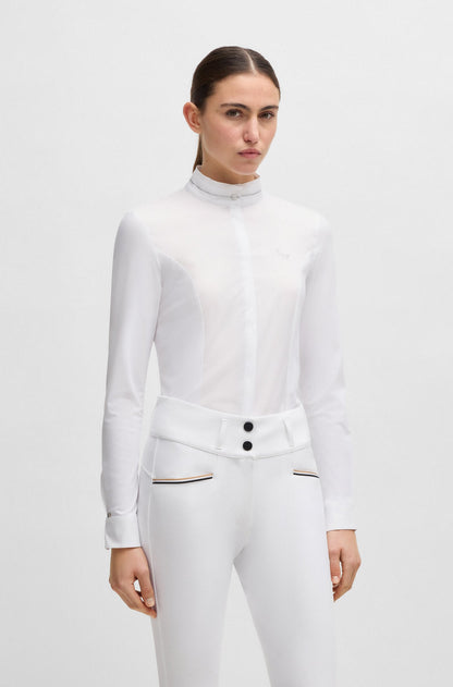Camicia da equitazione con dettagli in cristallo Boss Equestrian
