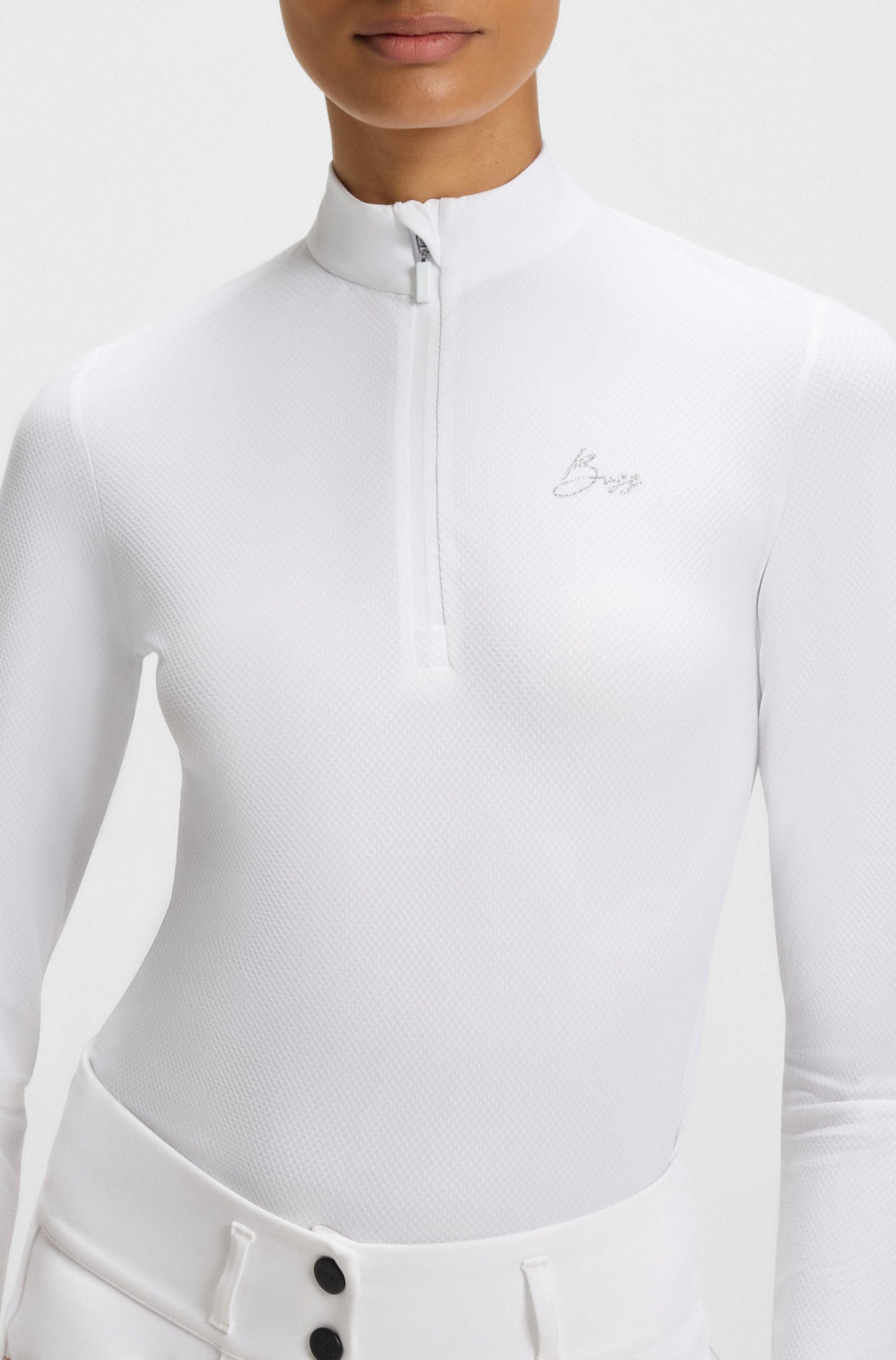 Camicia da concorso equestre manica lunga da donna - Boss Equestrian