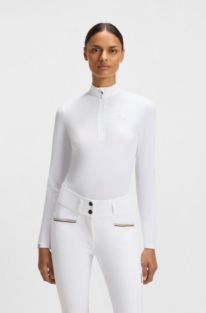 Camicia da concorso equestre manica lunga da donna - Boss Equestrian