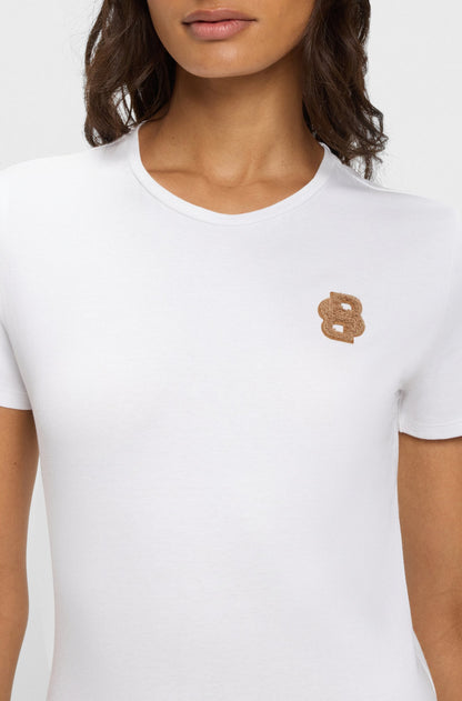 T-shirt equestre con monogramma double B - Boss Equestrian