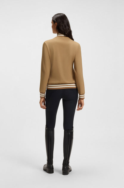 Cardigan da equitazione con zip e profili a righe - Boss Equestrian